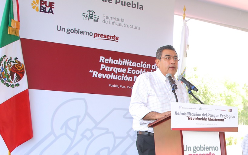 Con rehabilitación del Parque Ecológico, gobierno estatal cuida patrimonio de poblanos: Sergio Salomón