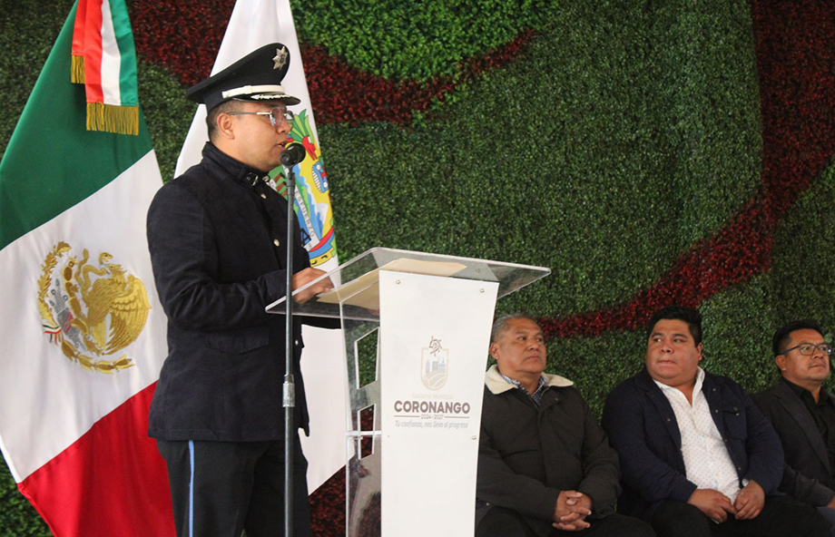 Reconoce Armando Aguirre a elementos de la Comisaría de Coronango