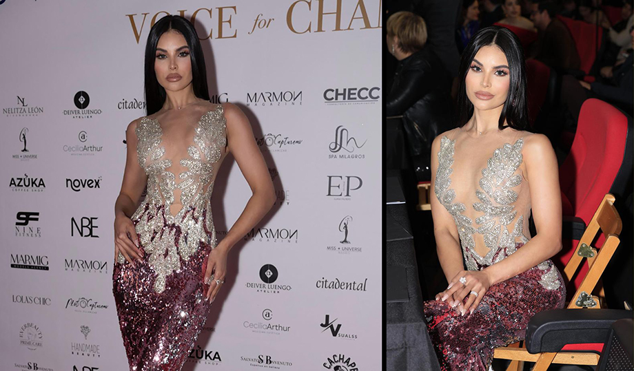Ninoska Vásquez impresionó como jurado en El Miss Universe Madrid 2025