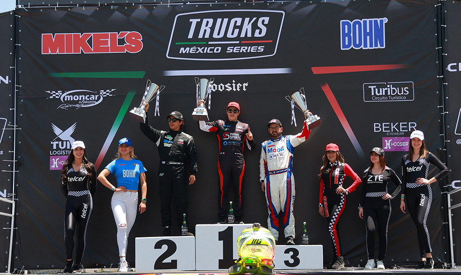 Fin de semana perfecto y 4to triunfo en serie para Mateo Girón en Trucks México Series