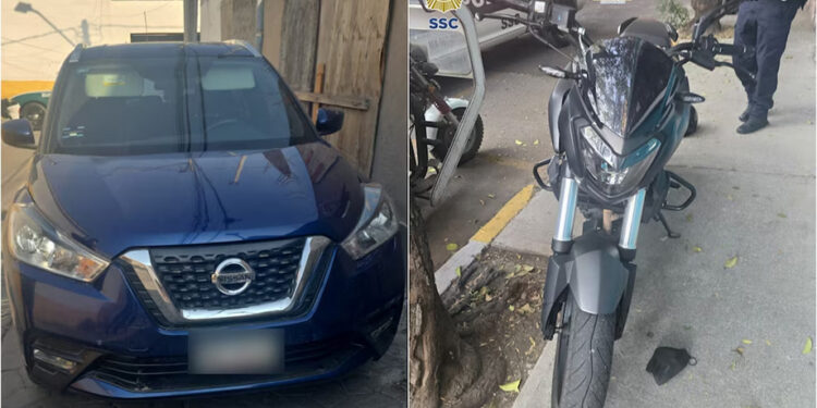 Auto y moto utilizados en la ejecución fueron encontrados