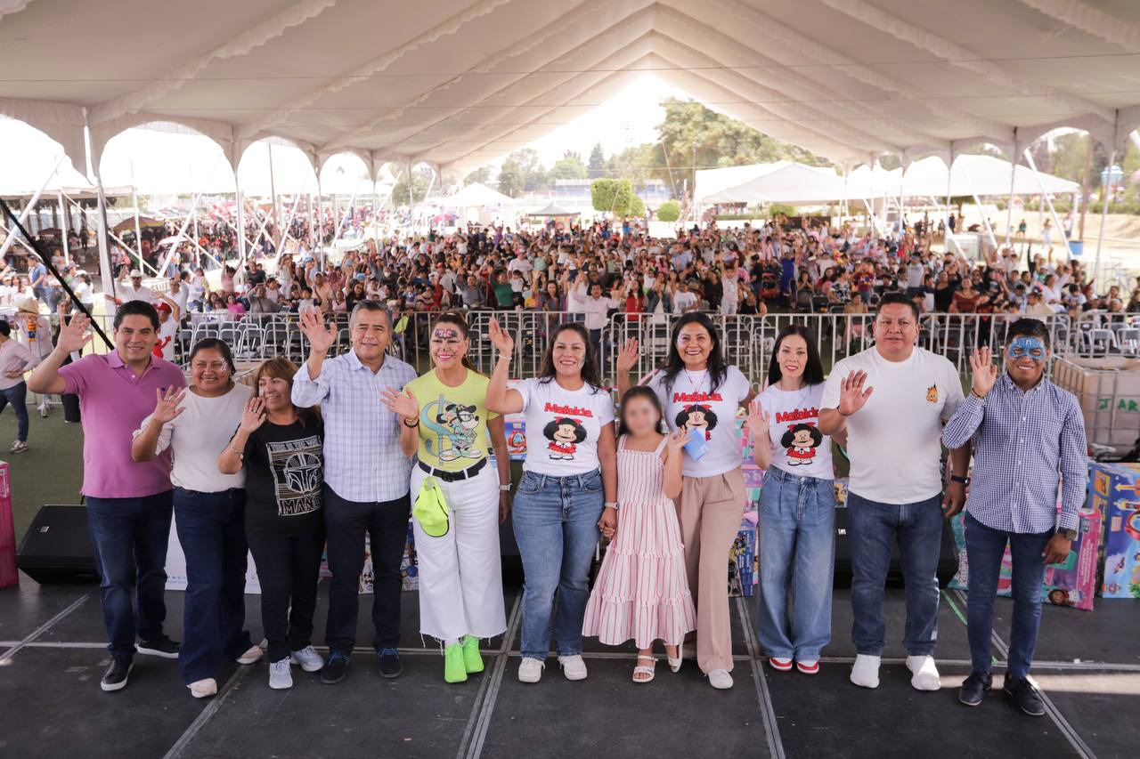 Niñas y niños celebraron su día con alegría en San Andrés Cholula