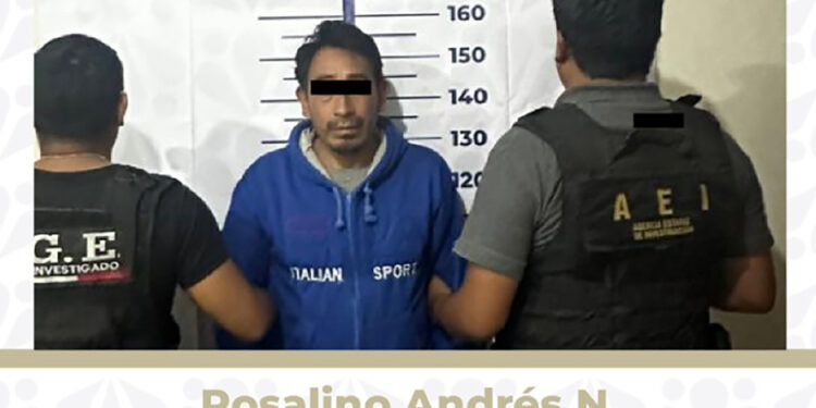 Aprehendió la FGE a probable responsable de homicidio ocurrido en Teziutlán