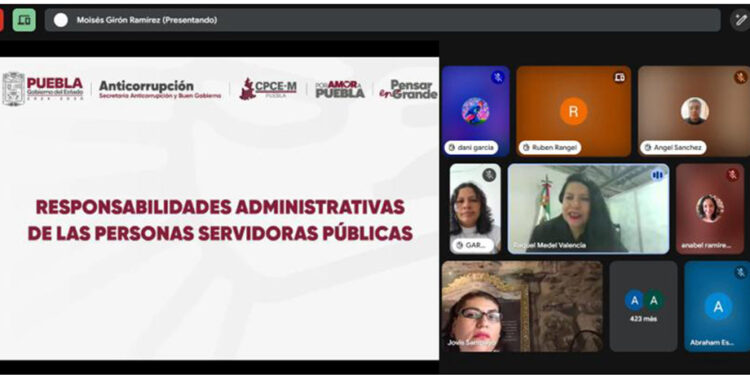 Impartió Contraloría Municipal capacitación en Materia de Responsabilidades para Contralores del Estado de Puebla