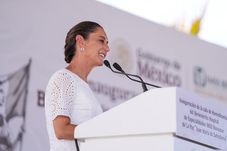 Presidenta inaugura sala de hemodinamia del Hospital General de La Paz; anuncia 300 mdp adicionales para fortalecer el IMSS Bienestar en BCS