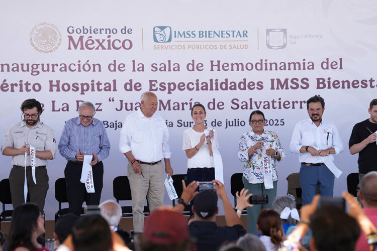 Presidenta inaugura sala de hemodinamia del Hospital General de La Paz; anuncia 300 mdp adicionales para fortalecer el IMSS Bienestar en BCS