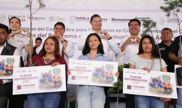 Con reforestación, Gobierno de Armenta Puebla construye paz ambiental