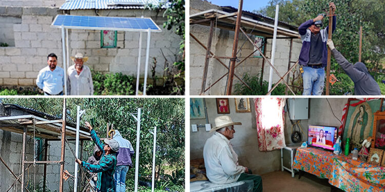 Con celdas solares Altosano Granjas Carroll electrifica 38 % de Ranchería Cerro Viento