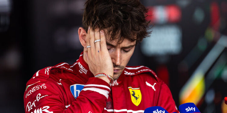 Fin de semana fatal para Leclerc y Ferrari