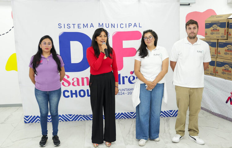 Realiza SMDIF de San Andrés Cholula cuarta entrega de productos médicos y de higiene