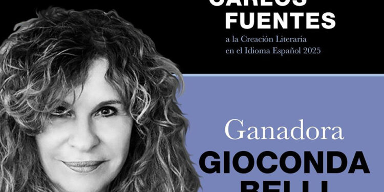 Gioconda Beli obtiene el Premio Internacional Carlos Fuentes a la creación literaria en el idioma español 2025