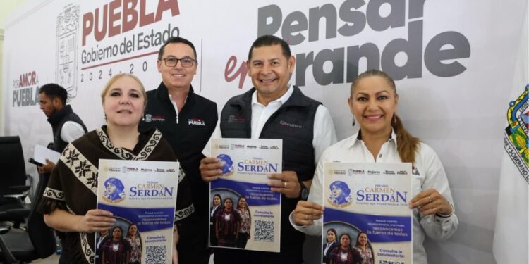 Con Premios Carmen Serdán Gobierno estatal enaltece a mujeres transformadoras de Puebla