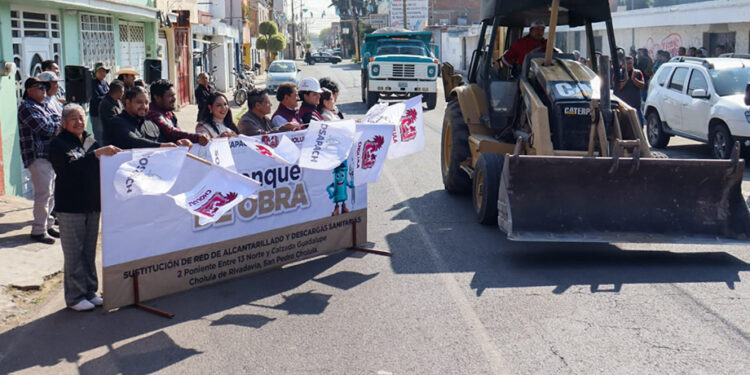 Gobierno de Cholula y SOSAPACH impulsan obra clave de infraestructura sanitaria