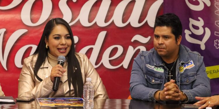 Tonantzin Fernández presentó la Mega Posada Navideña de San Pedro Cholula