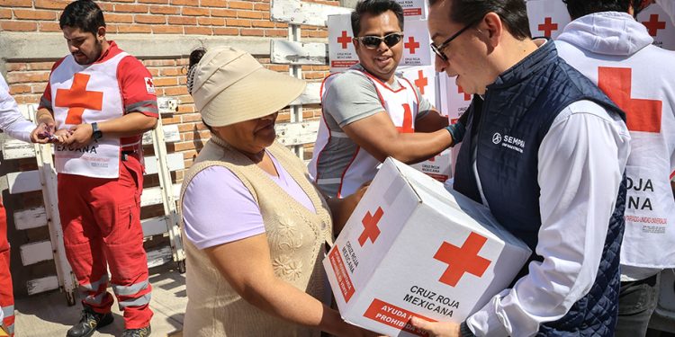 Fundación Sempra Infraestructura y Cruz Roja Mexicana brindan ayuda humanitaria a la comunidad de Santa Ana Xalmimilulco, Puebla mediante Plan Invernal