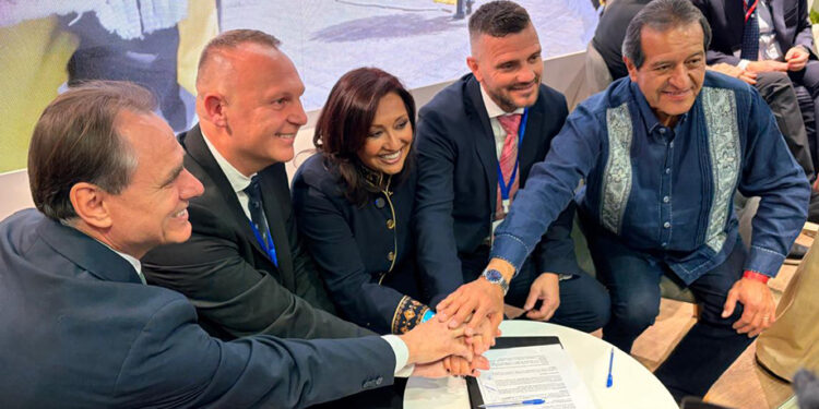 Gobernadora Lorena Cuéllar firma acuerdos de cooperación con Ayuntamientos de España