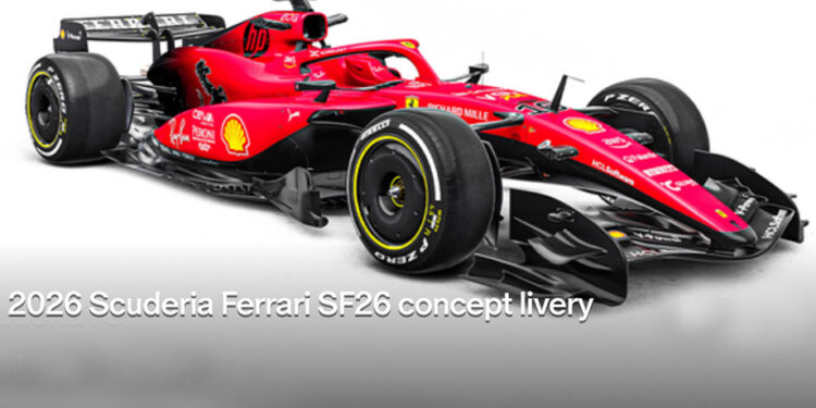 Ferrari bautiza a sus monoplazas como SF-26