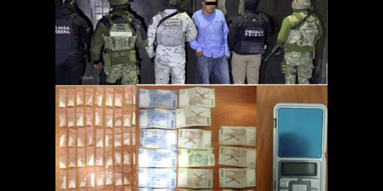Asegura FGE inmueble y detiene a persona por narcomenudeo en Huaquechula