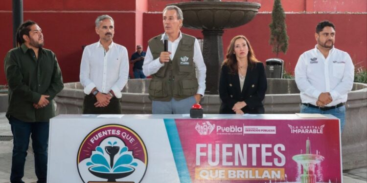 Inaugura Pepe Chedraui mantenimiento integral de fuente en Parque Gutierre de Cetina para bienestar de las familias