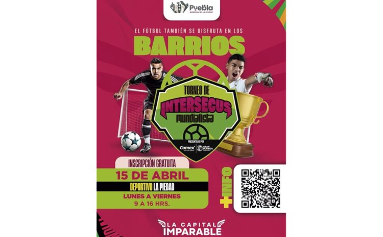 Presenta Gobierno de Pepe Chedraui convocatoria del Torneo Intersecus Mundialista 2026
