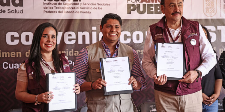 Convenio histórico con el ISSSTEP dignificará a policías y sus familias
