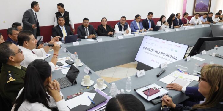 Encabeza gobernador Alejandro Armenta Mier Mesa de Paz en Microrregión 21