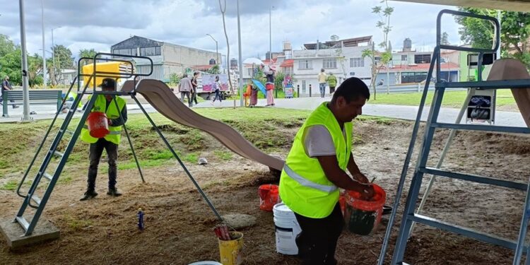 Fortalece Gobierno de Pepe Chedraui mantenimiento al mobiliario urbano para espacios dignos