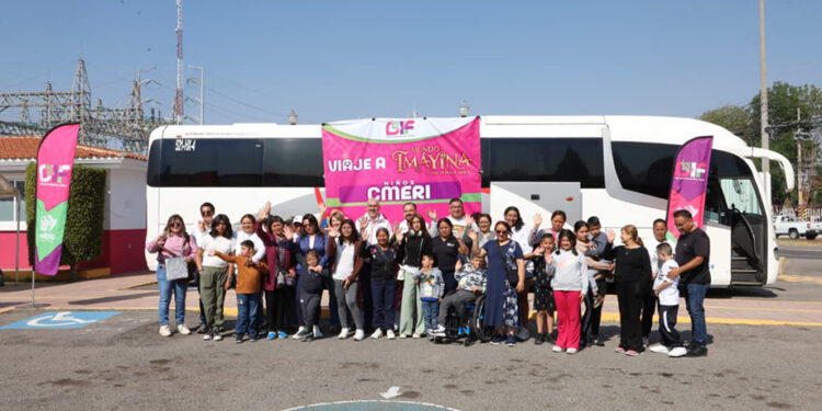 Nueve familias viajan a Mundo Imáyina gracias al DIF Puebla Capital