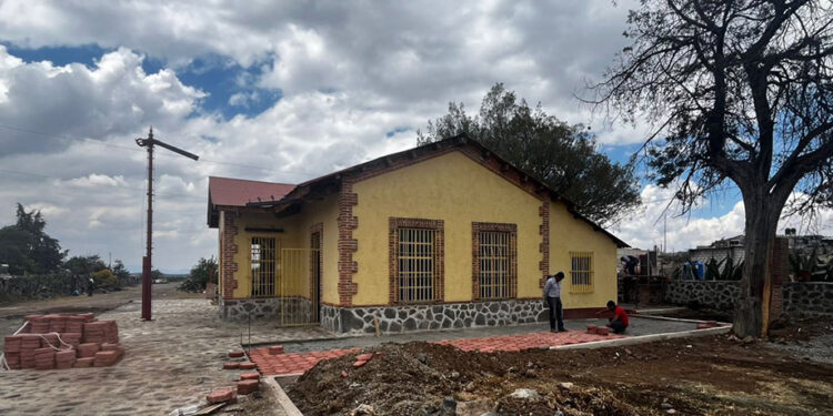 El Centro Nacional para la Preservación del Patrimonio Cultural Ferrocarrilero participa en el rescate de la estación ánimas, en el municipio de Zempoala, Hidalgo