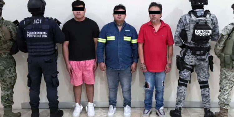 Con coordinación interinstitucional fueron detenidos tres hombres en posesión de droga