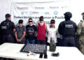 Autoridades federales y estatales detienen a cuatro presuntos asaltantes de transporte de carga