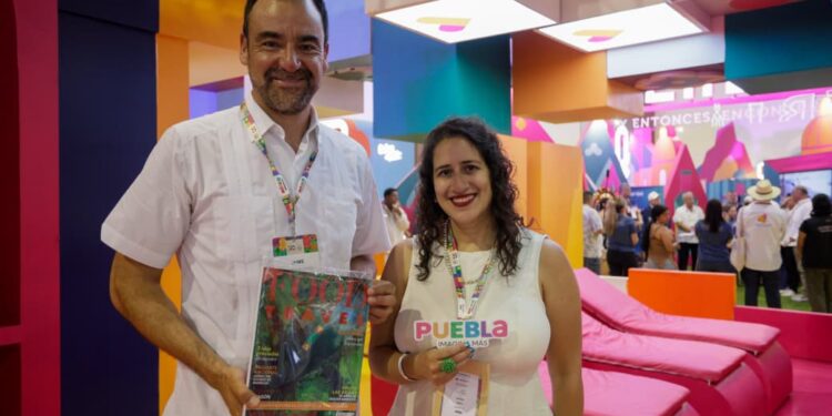 Proyecta gobierno de Pepe Chedraui a la ciudad de Puebla en el Tianguis Turístico México 2026