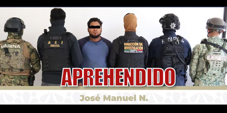 Aprehende FGE, en operativo interinstitucional, a probable integrante de “La Barredora” por homicidio