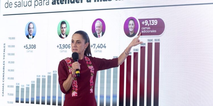 En 2030, 9 mil camas hospitalarias adicionales para atender la salud de las y los mexicanos: presidenta Sheinbaum