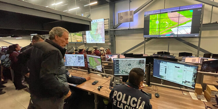 Supervisa Pepe Chedraui monitoreo con drones en la DGERI por lluvias en la capital