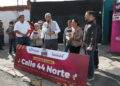 Encabeza Pepe Chedraui trabajos de rehabilitación vial en la colonia San Luis Gonzaga