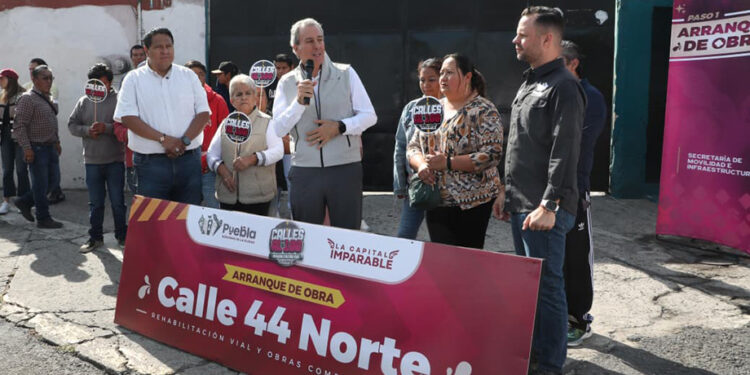 Encabeza Pepe Chedraui trabajos de rehabilitación vial en la colonia San Luis Gonzaga