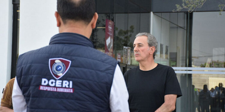 Participa Pepe Chedraui en protocolos tras activación de alerta sísmica desde el DGERI