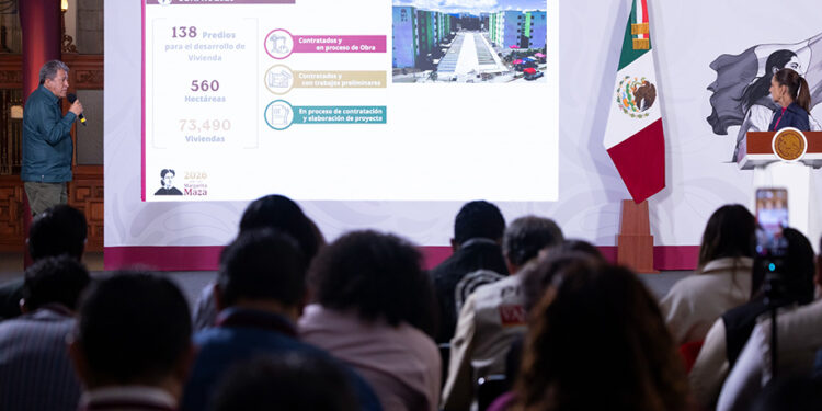 Vivienda para el Bienestar va muy bien, hay 274 mil viviendas en construcción en el país; el programa atiende a cerca de 7 millones de personas: Claudia Sheinbaum