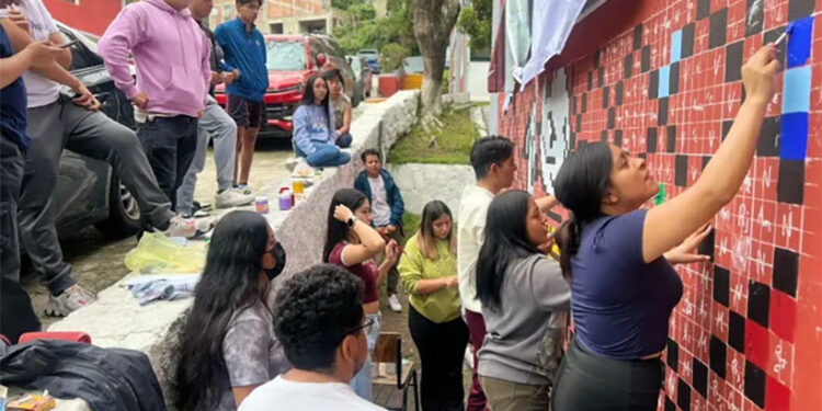 Cerca de un millón de jóvenes participan en la elaboración de murales y mosaicos en más de 5 mil puntos en todo el país: IMJUVE
