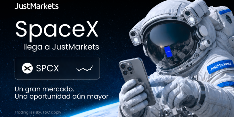 JustMarkets lanzará el trading de acciones de SpaceX para sus clientes