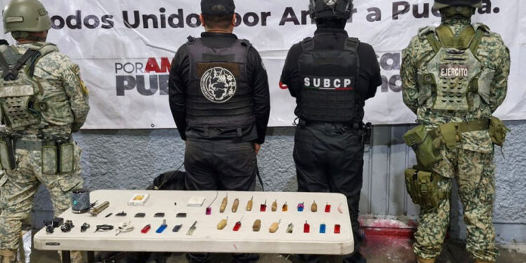 SSP y DEFENSA realizan operativo de revisión en el penal de Cholula