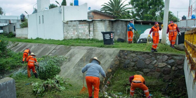 Gobierno de Pepe Chedraui fortalece acciones preventivas en San Jerónimo Caleras ante temporada de lluvias