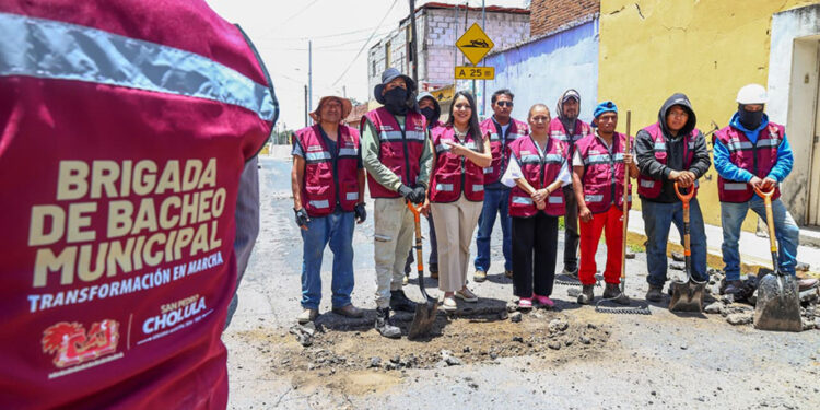 Reforzar los trabajos de bacheo en San Pedro Cholula: Tonantzin Fernández