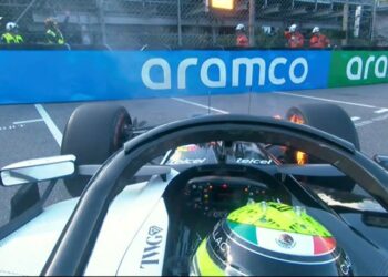 Se prendieron los frenos de «Checo» en la segunda práctica en Mónaco