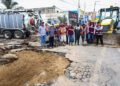Supervisa Tonantzin Fernández atención de colapso de colector pluvial
