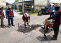 Tonantzin Fernández impulsa el programa de bacheo más amplio en la historia reciente de San Pedro Cholula