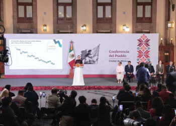 A un año y nueve meses del inicio de nuestro gobierno, los homicidios dolosos disminuyeron 48%; representa 41 casos menos cada día: Claudia Sheinbaum