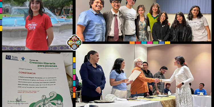 Estudiante de Literatura de la UDLAP participa en curso de creación literaria
