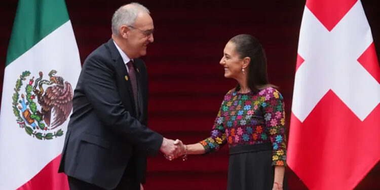Vamos a seguir ampliando y diversificando nuestras relaciones: Claudia Sheinbaum tras reunión con el presidente de la Confederación Suiza, Guy Parmelin